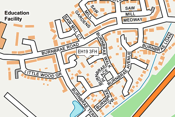 EH19 3FH map - OS OpenMap – Local (Ordnance Survey) EH19 3FH map - OS OpenMap – Local (Ordnance Survey)