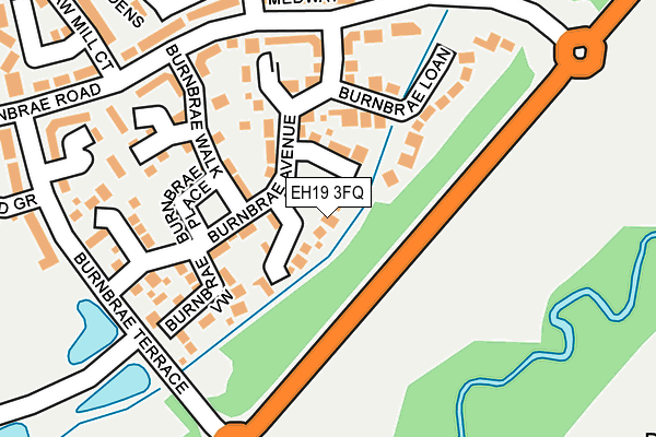 EH19 3FQ map - OS OpenMap – Local (Ordnance Survey) EH19 3FQ map - OS OpenMap – Local (Ordnance Survey)
