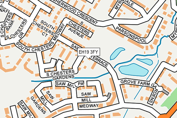EH19 3FY map - OS OpenMap – Local (Ordnance Survey) EH19 3FY map - OS OpenMap – Local (Ordnance Survey)