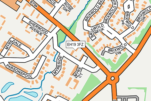 EH19 3FZ map - OS OpenMap – Local (Ordnance Survey) EH19 3FZ map - OS OpenMap – Local (Ordnance Survey)