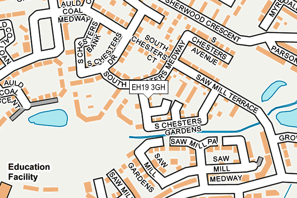 EH19 3GH map - OS OpenMap – Local (Ordnance Survey) EH19 3GH map - OS OpenMap – Local (Ordnance Survey)