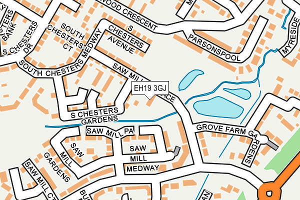 EH19 3GJ map - OS OpenMap – Local (Ordnance Survey) EH19 3GJ map - OS OpenMap – Local (Ordnance Survey)