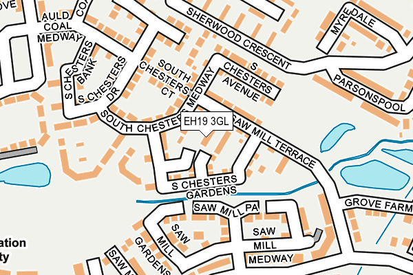 EH19 3GL map - OS OpenMap – Local (Ordnance Survey) EH19 3GL map - OS OpenMap – Local (Ordnance Survey)