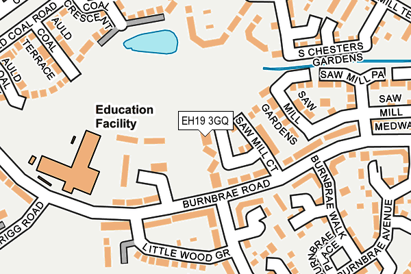 EH19 3GQ map - OS OpenMap – Local (Ordnance Survey)