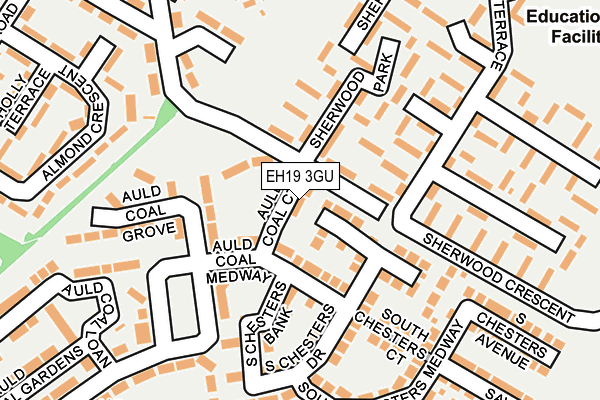 EH19 3GU map - OS OpenMap – Local (Ordnance Survey) EH19 3GU map - OS OpenMap – Local (Ordnance Survey)