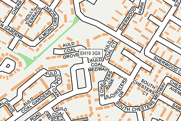 EH19 3GX map - OS OpenMap – Local (Ordnance Survey) EH19 3GX map - OS OpenMap – Local (Ordnance Survey)