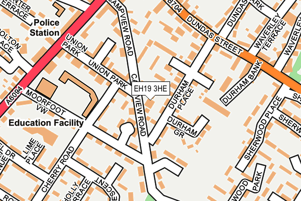 EH19 3HE map - OS OpenMap – Local (Ordnance Survey) EH19 3HE map - OS OpenMap – Local (Ordnance Survey)
