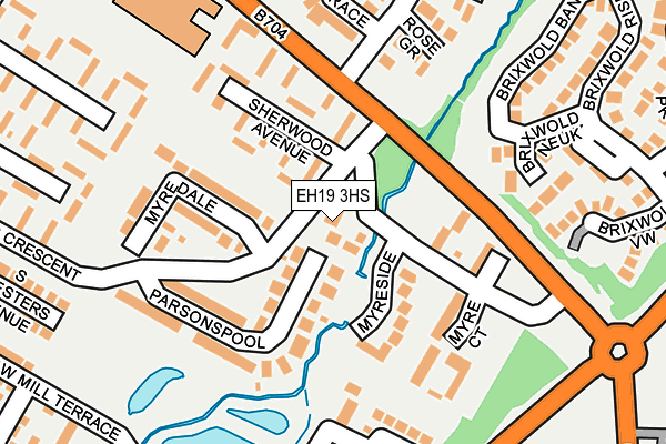 EH19 3HS map - OS OpenMap – Local (Ordnance Survey) EH19 3HS map - OS OpenMap – Local (Ordnance Survey)