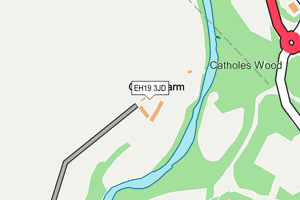 EH19 3JD map - OS OpenMap – Local (Ordnance Survey) EH19 3JD map - OS OpenMap – Local (Ordnance Survey)