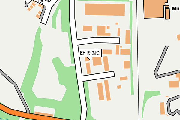 EH19 3JQ map - OS OpenMap – Local (Ordnance Survey) EH19 3JQ map - OS OpenMap – Local (Ordnance Survey)
