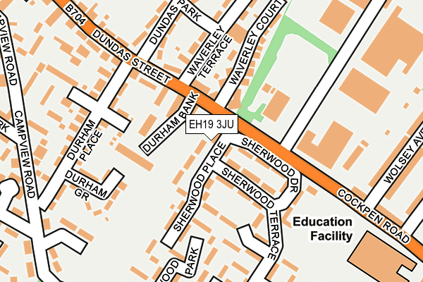 EH19 3JU map - OS OpenMap – Local (Ordnance Survey) EH19 3JU map - OS OpenMap – Local (Ordnance Survey)