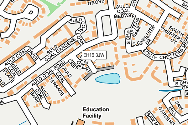 EH19 3JW map - OS OpenMap – Local (Ordnance Survey) EH19 3JW map - OS OpenMap – Local (Ordnance Survey)