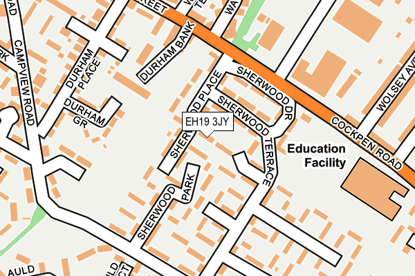 EH19 3JY map - OS OpenMap – Local (Ordnance Survey) EH19 3JY map - OS OpenMap – Local (Ordnance Survey)