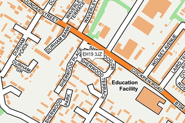 EH19 3JZ map - OS OpenMap – Local (Ordnance Survey) EH19 3JZ map - OS OpenMap – Local (Ordnance Survey)