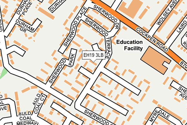 EH19 3LB map - OS OpenMap – Local (Ordnance Survey) EH19 3LB map - OS OpenMap – Local (Ordnance Survey)