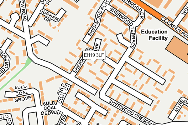 EH19 3LF map - OS OpenMap – Local (Ordnance Survey) EH19 3LF map - OS OpenMap – Local (Ordnance Survey)