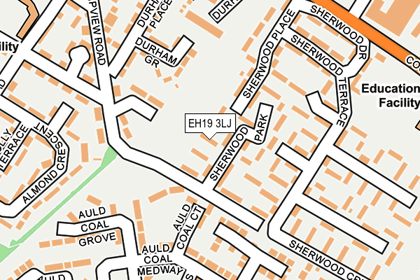 EH19 3LJ map - OS OpenMap – Local (Ordnance Survey) EH19 3LJ map - OS OpenMap – Local (Ordnance Survey)