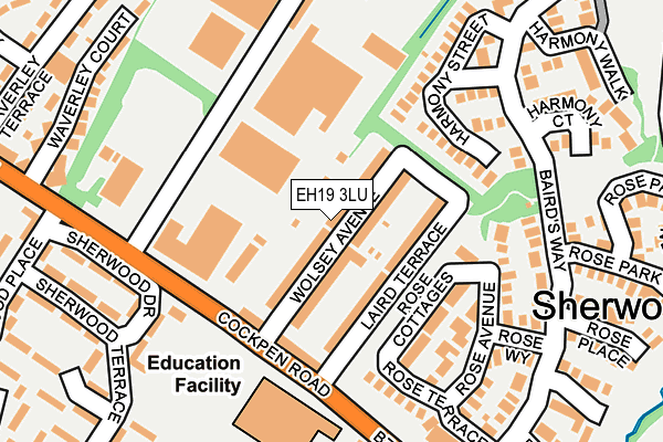 EH19 3LU map - OS OpenMap – Local (Ordnance Survey) EH19 3LU map - OS OpenMap – Local (Ordnance Survey)