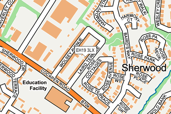 EH19 3LX map - OS OpenMap – Local (Ordnance Survey) EH19 3LX map - OS OpenMap – Local (Ordnance Survey)