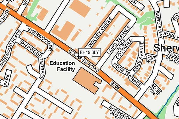 EH19 3LY map - OS OpenMap – Local (Ordnance Survey) EH19 3LY map - OS OpenMap – Local (Ordnance Survey)