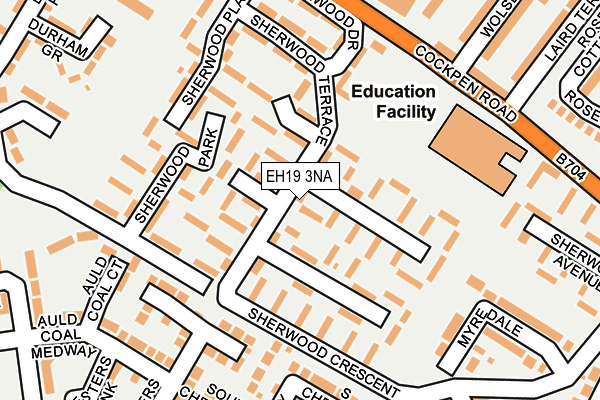EH19 3NA map - OS OpenMap – Local (Ordnance Survey) EH19 3NA map - OS OpenMap – Local (Ordnance Survey)