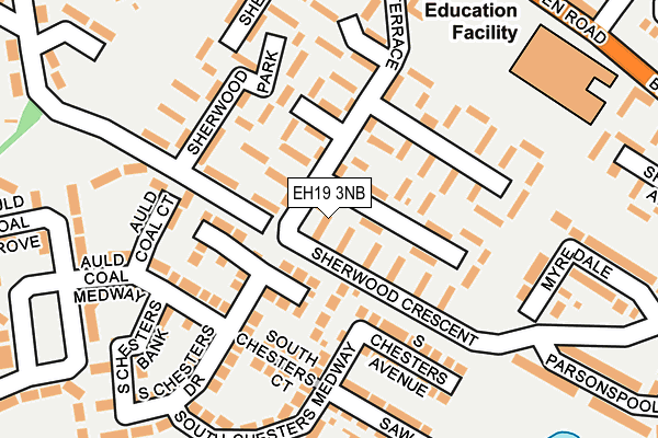 EH19 3NB map - OS OpenMap – Local (Ordnance Survey) EH19 3NB map - OS OpenMap – Local (Ordnance Survey)