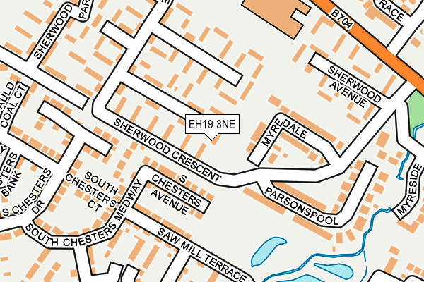 EH19 3NE map - OS OpenMap – Local (Ordnance Survey) EH19 3NE map - OS OpenMap – Local (Ordnance Survey)