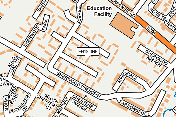 EH19 3NF map - OS OpenMap – Local (Ordnance Survey) EH19 3NF map - OS OpenMap – Local (Ordnance Survey)