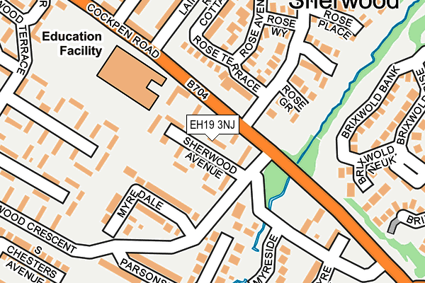 EH19 3NJ map - OS OpenMap – Local (Ordnance Survey) EH19 3NJ map - OS OpenMap – Local (Ordnance Survey)