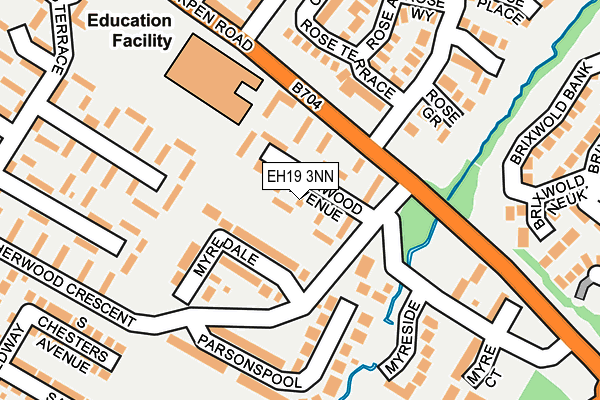 EH19 3NN map - OS OpenMap – Local (Ordnance Survey) EH19 3NN map - OS OpenMap – Local (Ordnance Survey)