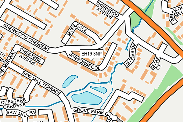 EH19 3NP map - OS OpenMap – Local (Ordnance Survey) EH19 3NP map - OS OpenMap – Local (Ordnance Survey)