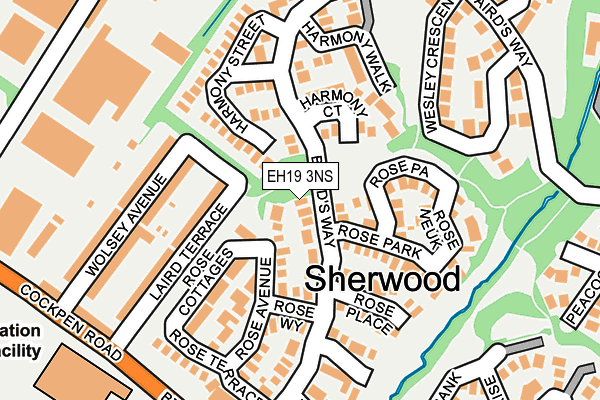 EH19 3NS map - OS OpenMap – Local (Ordnance Survey) EH19 3NS map - OS OpenMap – Local (Ordnance Survey)