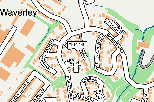 EH19 3NU map - OS OpenMap – Local (Ordnance Survey) EH19 3NU map - OS OpenMap – Local (Ordnance Survey)