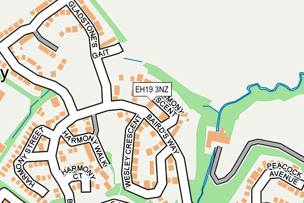EH19 3NZ map - OS OpenMap – Local (Ordnance Survey) EH19 3NZ map - OS OpenMap – Local (Ordnance Survey)