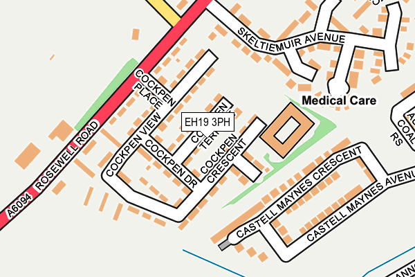 EH19 3PH map - OS OpenMap – Local (Ordnance Survey) EH19 3PH map - OS OpenMap – Local (Ordnance Survey)