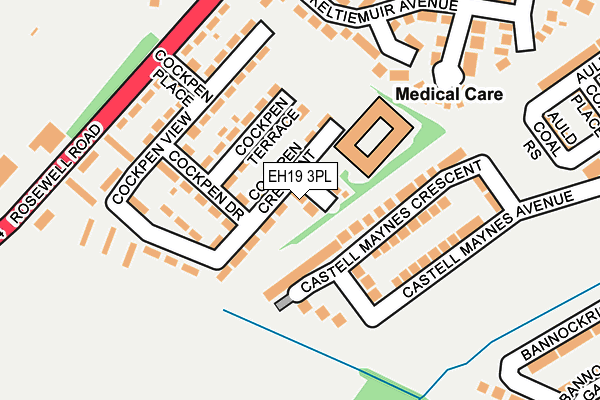 EH19 3PL map - OS OpenMap – Local (Ordnance Survey) EH19 3PL map - OS OpenMap – Local (Ordnance Survey)