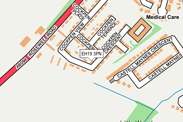EH19 3PN map - OS OpenMap – Local (Ordnance Survey) EH19 3PN map - OS OpenMap – Local (Ordnance Survey)