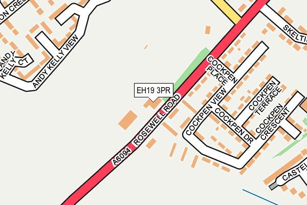 EH19 3PR map - OS OpenMap – Local (Ordnance Survey) EH19 3PR map - OS OpenMap – Local (Ordnance Survey)