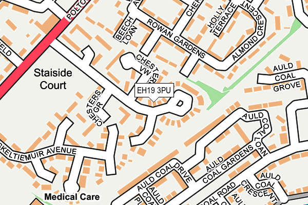 EH19 3PU map - OS OpenMap – Local (Ordnance Survey) EH19 3PU map - OS OpenMap – Local (Ordnance Survey)