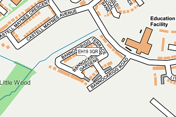 EH19 3QR map - OS OpenMap – Local (Ordnance Survey) EH19 3QR map - OS OpenMap – Local (Ordnance Survey)