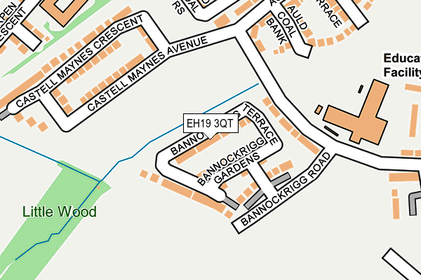 EH19 3QT map - OS OpenMap – Local (Ordnance Survey) EH19 3QT map - OS OpenMap – Local (Ordnance Survey)