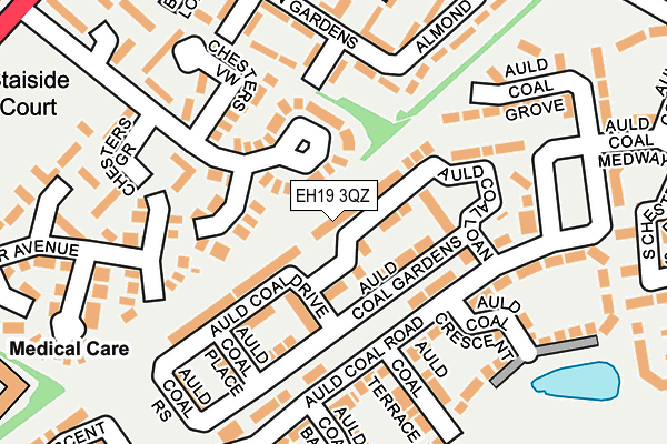 EH19 3QZ map - OS OpenMap – Local (Ordnance Survey) EH19 3QZ map - OS OpenMap – Local (Ordnance Survey)