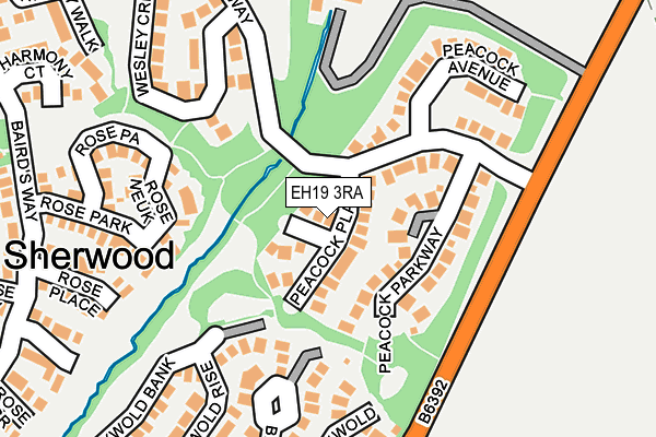 EH19 3RA map - OS OpenMap – Local (Ordnance Survey) EH19 3RA map - OS OpenMap – Local (Ordnance Survey)