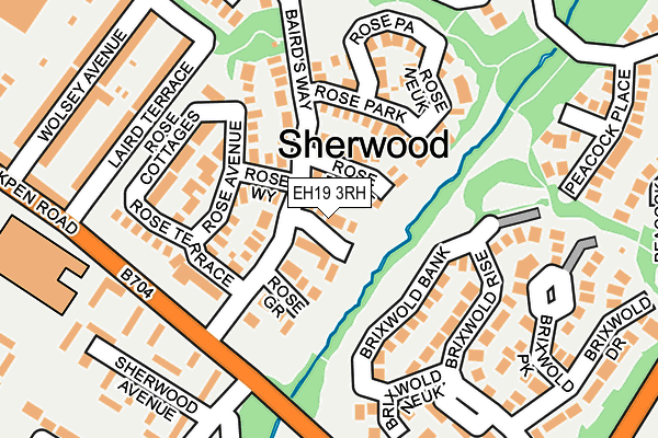 EH19 3RH map - OS OpenMap – Local (Ordnance Survey) EH19 3RH map - OS OpenMap – Local (Ordnance Survey)