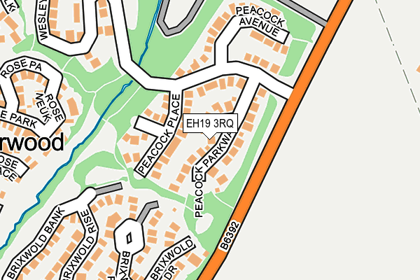 EH19 3RQ map - OS OpenMap – Local (Ordnance Survey) EH19 3RQ map - OS OpenMap – Local (Ordnance Survey)
