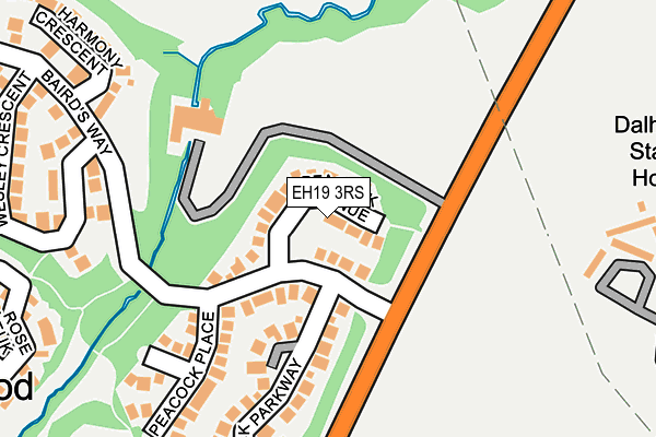 EH19 3RS map - OS OpenMap – Local (Ordnance Survey) EH19 3RS map - OS OpenMap – Local (Ordnance Survey)