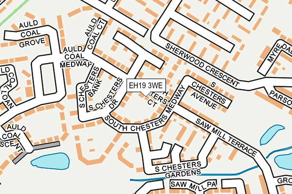 EH19 3WE map - OS OpenMap – Local (Ordnance Survey) EH19 3WE map - OS OpenMap – Local (Ordnance Survey)