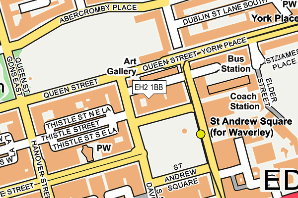 EH2 1BB map - OS OpenMap – Local (Ordnance Survey) EH2 1BB map - OS OpenMap – Local (Ordnance Survey)
