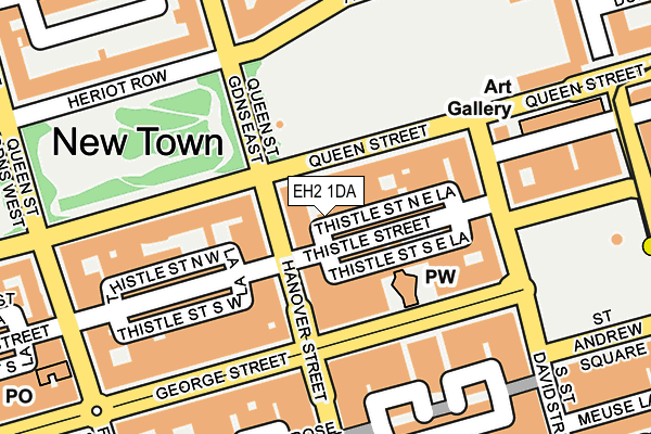 EH2 1DA map - OS OpenMap – Local (Ordnance Survey) EH2 1DA map - OS OpenMap – Local (Ordnance Survey)