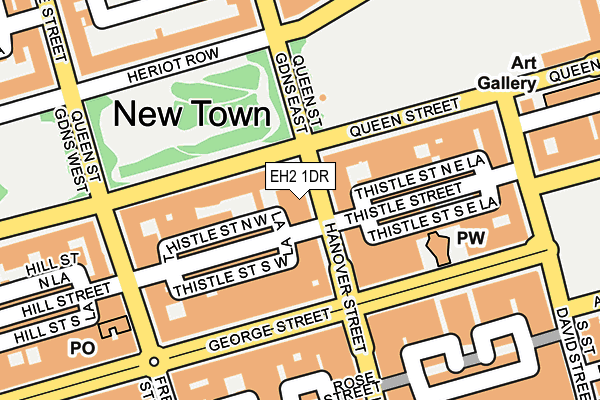 EH2 1DR map - OS OpenMap – Local (Ordnance Survey) EH2 1DR map - OS OpenMap – Local (Ordnance Survey)